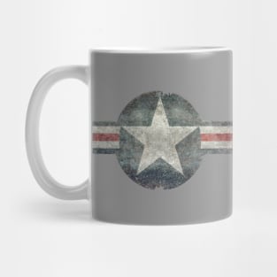 USAF Roundel in distressed megatex Mug